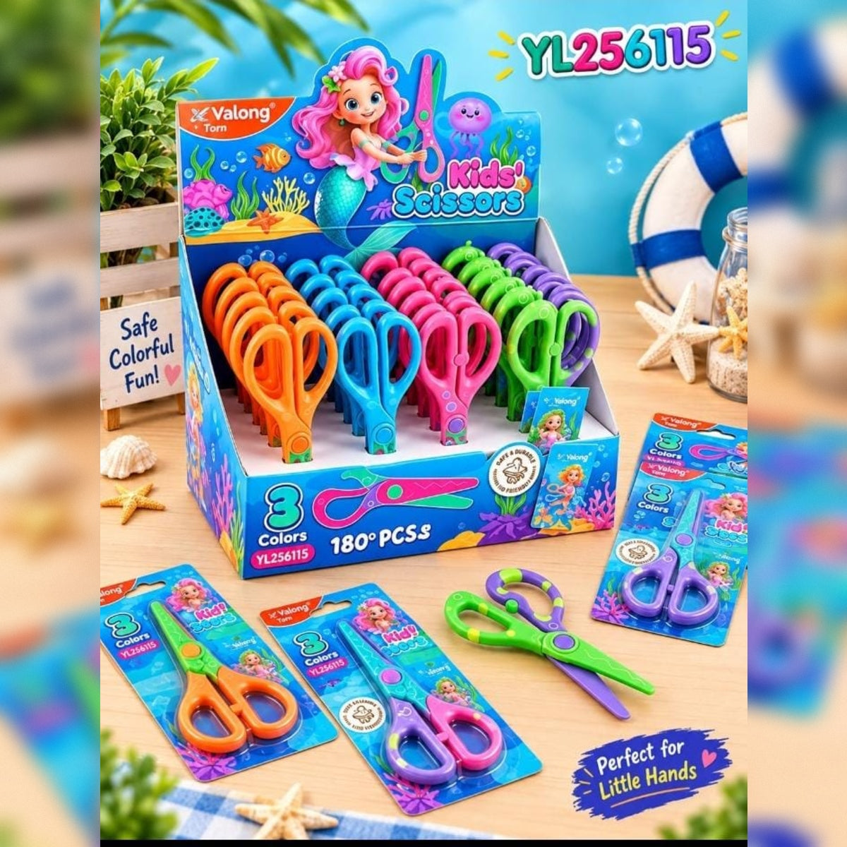 Plastic Harmless Scissors for kids
